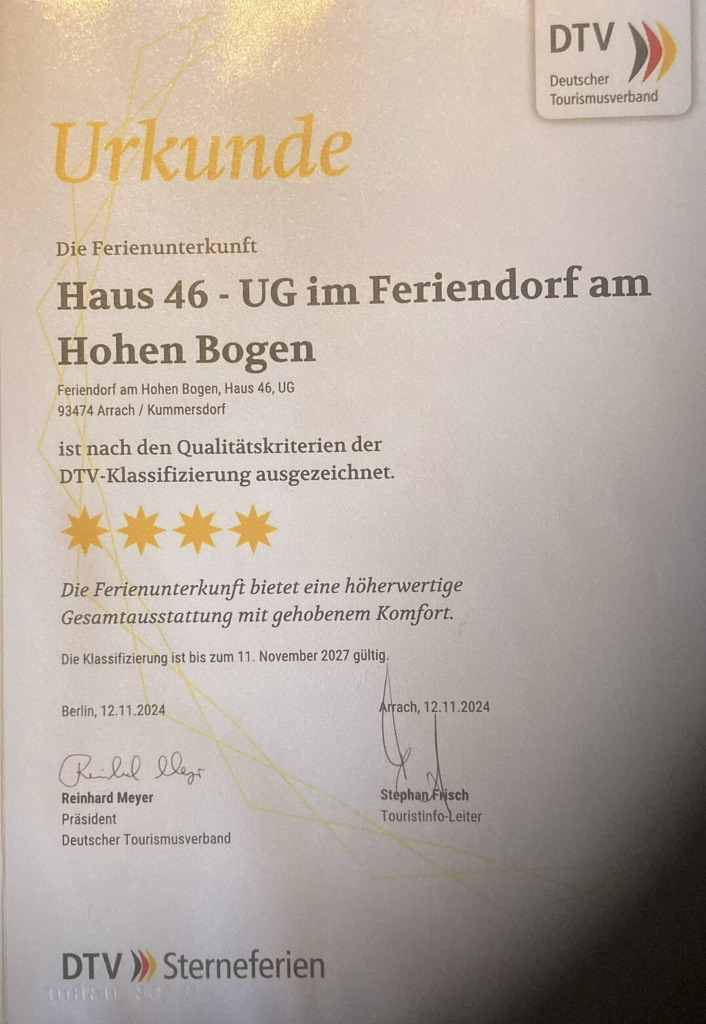 4-Sterne-Zertifizierung